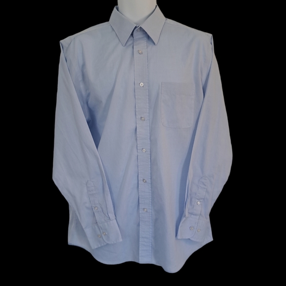 Haggar Other - Haggar - Dress Shirt - EZ Button, Comfort Classic Fit - No Iron - EUC - 16/34-35